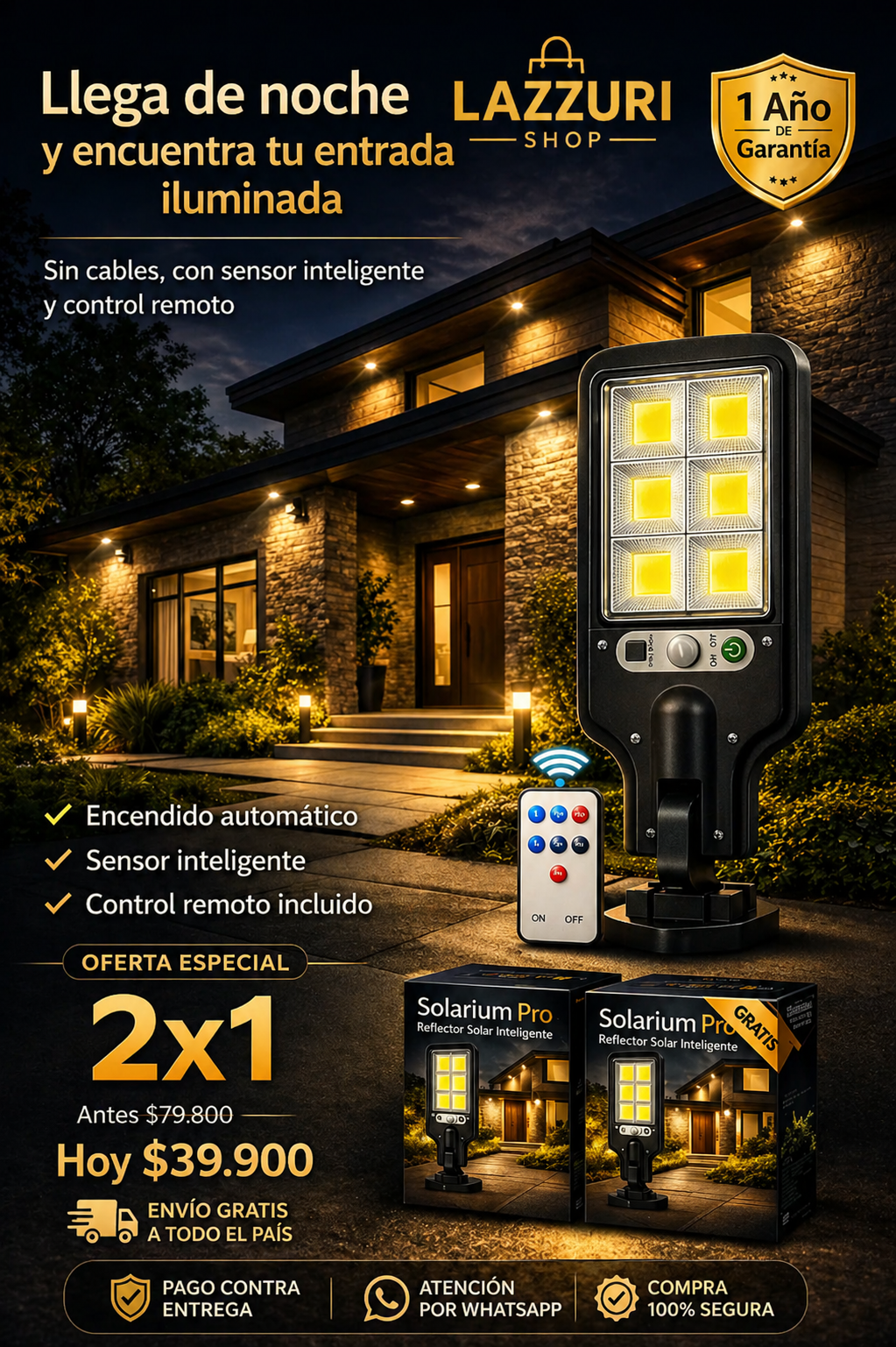 Reflector Solar Inteligente PRO