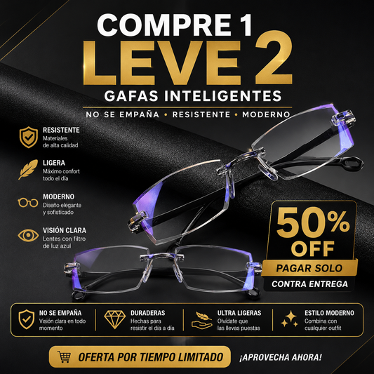 Gafas Inteligentes 2x1 + Estuche Gratis